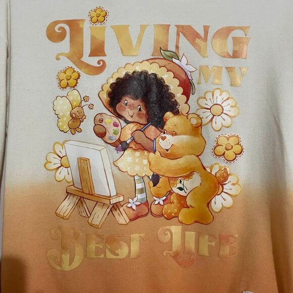 Strawberry Shortcake x Care Bears Oversized Sweatshirt NWT XXS - Picture 5 of 13